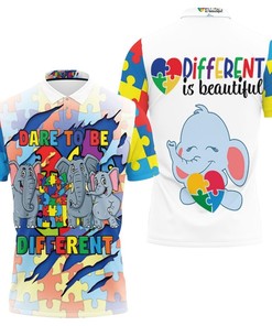Dare To Be Different Elephant Family Polo shirt