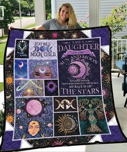 Daughter Of The Sun And Moon Hippie Style Quilt Bedding Set Blanket