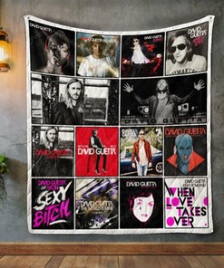 David Guetta Album Covers Quilt Bedding Set Blanket - Perfect for Home Decoration and Family Gifts