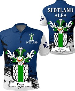 Deas Scottish Family Crest Scotland Special Polo Shirt - Golf Shirt