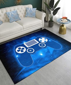 Decorative 3D Gamer Carpet with Game Printed Living Room Mat and Bedroom Controller Player Boys Gifts