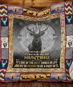Deer Hunting Quilt Blanket Bedding Set - Great for Bedroom Decor and Family Gifts