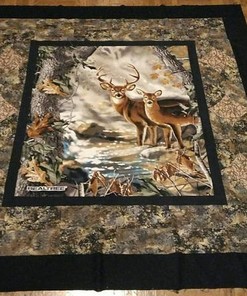 Deer Quilt Bedding Set Bedroom Decor, Gifts for Hunting Lovers