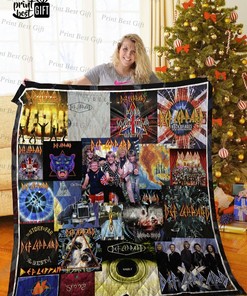 Def Leppard Albums Cover Poster Quilt Bedding Set Blanket Bedroom Decor, Gifts for Family