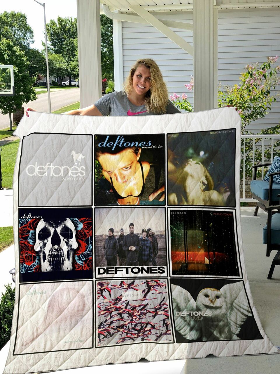 Deftones Fan Quilt Bedding Set Blanket for Our Music Lovers Great