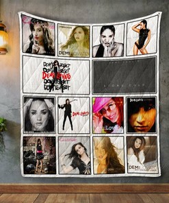 Demi Lovato Album Cover Quilt Bedding Set Great for Bedroom Decoration and Family Gifts