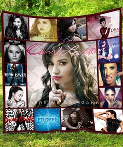 Demi Lovato Personalized Quilt Bed Set Blanket, Suitable for Home Decoration and Family Gifts