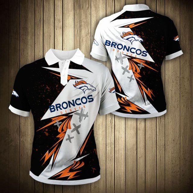 Denver Broncos Graffiti Polo Shirt Gift for Fans