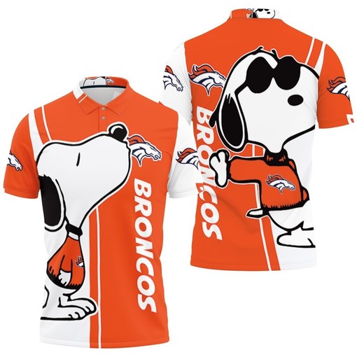 Denver Broncos Snoopy Lover 3D Printed Polo Shirt