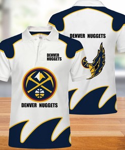 Denver Nuggets Button Up Polo Shirt
