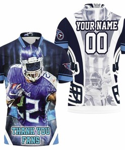 Derrick Henry 22 Thanks You Fan Tennesee Titans Afc South Champions Super Bowl 2021 Personalized Polo Shirt