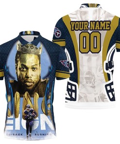 Derrick Henry King 22 Tennesee Titans Afc South Champions Super Bowl 2021 Personalized Polo Shirt