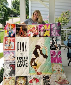 Design Your Own P!Nk Quilt Bedding Set Blanket - Great for Music Lovers and Family Gifts