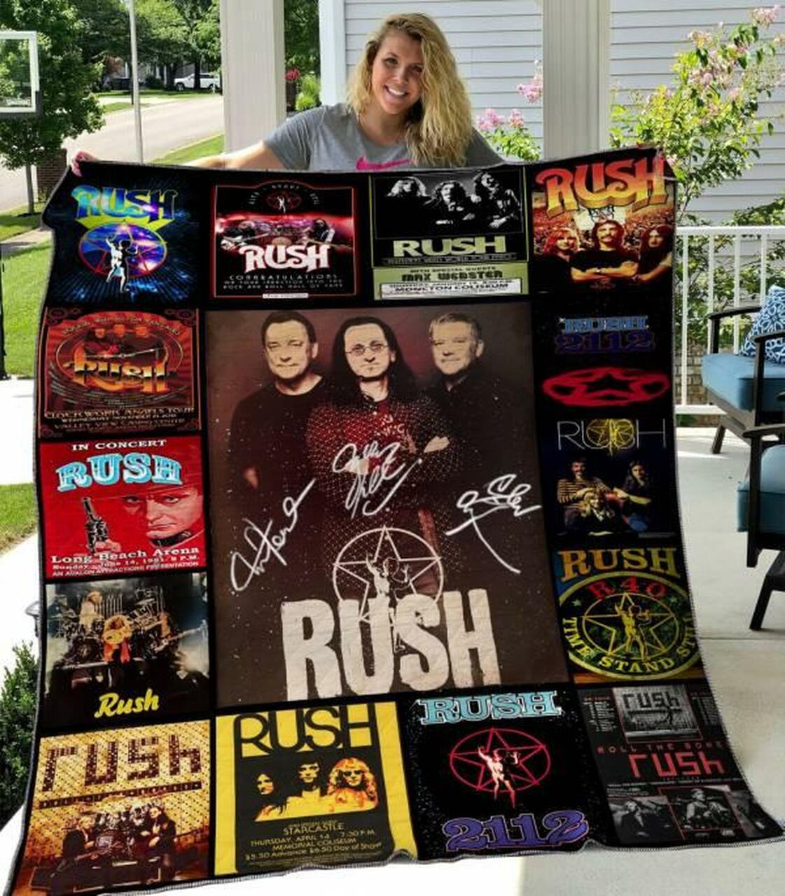 Design Your Own Rush Quilt Bedding Set Blanket - Suitable for Bedroom Decor and Family Gifts