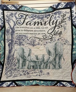 Design Your Personalized Elephant Quilt Bedding Set for Bedroom Decor and Gifts for Family