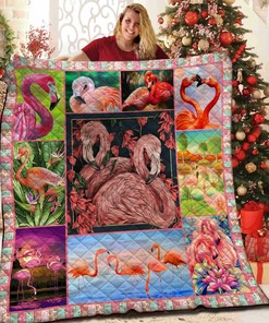 Design Your Personalized Flamingo Quilt Bedding Set for Bedroom Decor, Ideal for Home Decoration and Picnic