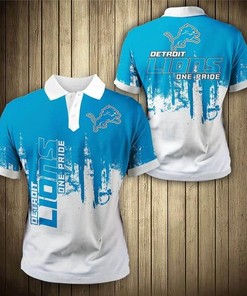 Detroit Lions 3D Polo Shirt