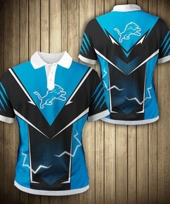 Detroit Lions Flame Polo Shirt