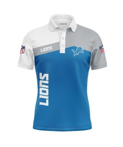 Detroit Lions Women's Button Up Polo Shirt