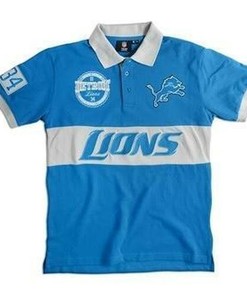 Detroit Lions Wordmark Rugby Polo Shirt 3D All Over Print Shirt3825