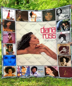 Diana Ross Personalized Quilt Bedding Set for Home Decoration and Family Gifts