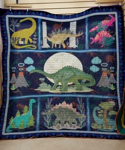 Dinosaur Quilt Bedding Set Bedroom Decor for Kids