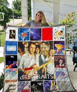 Dire Straits Albums Poster Quilt Bedding Set Perfect for Bedroom Decor and Family Gifts