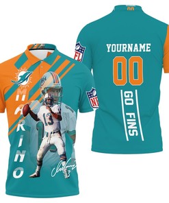 Dolphins Dan Marino 3D Personalized Polo Shirt