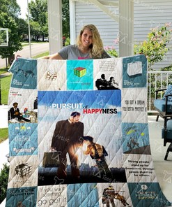 Don't Miss Out on The Pursuit of Happiness Quilt Bedding Set Blanket - Gifts for Family