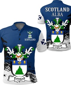Dougall Scottish Family Crest Scotland Special Polo Shirt - Golf Shirt