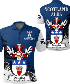Douglas Scottish Family Crest Scotland Special Polo Shirt - Golf Shirt