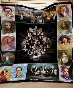 Downton Abbey Collage Quilt Bedding Set Blanket - Great for Bedroom Decor and Family Gifts