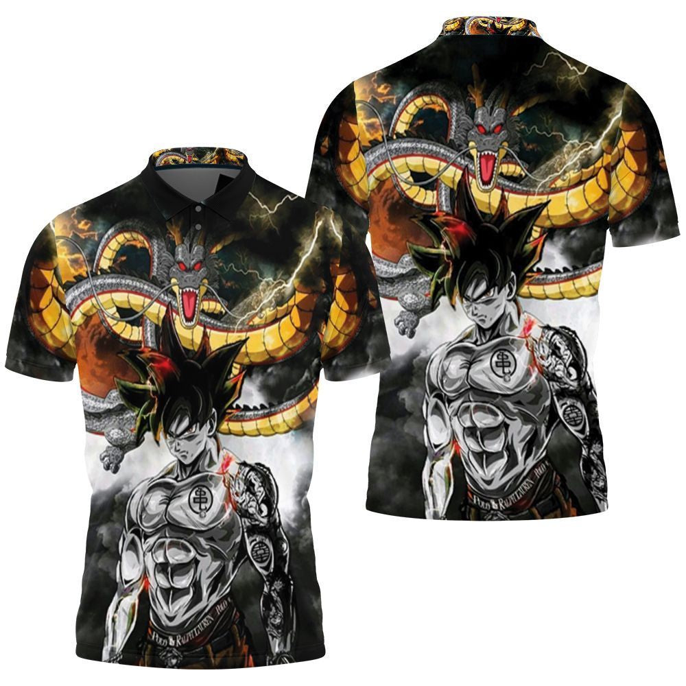 Dragon Ball Z Goku All Printed Style 3D Polo Shirt Gift