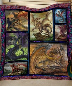 Dragon Themed Quilt Bedding Set for Personalized Family Gifts