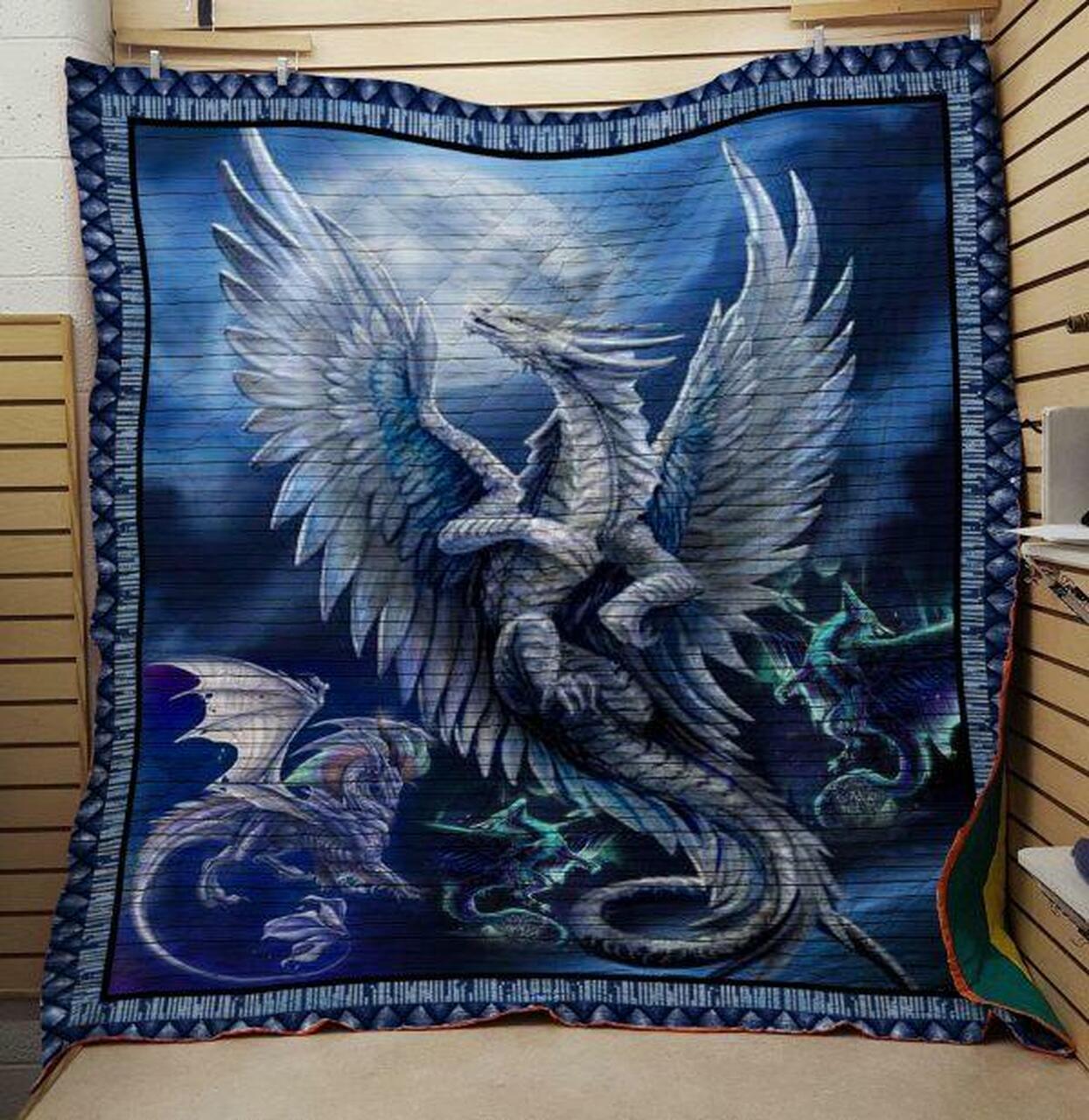 Dragon White Personalized Quilt Blanket Bedding Set, Ideal for Home Decoration and Family Gifts