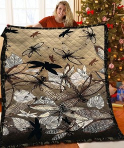 Dragonfly Quilt and Bed Set - Suitable for Home Decoration and Family Gifts