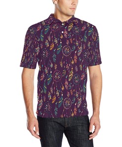 Dream Catcher Boho Design Men Polo Shirt