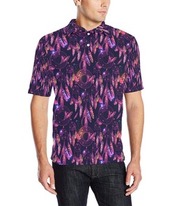 Dream Catcher Neon Men Polo Shirt