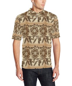 Dream Catcher Vintage Native Men Polo Shirt