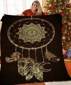 Dreamcatcher Quilt Blanket Bedding Set with Customizable Name, Perfect for Home Decoration and Family Gifts