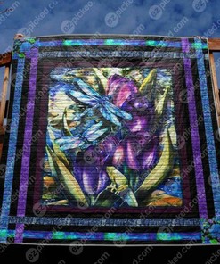 Dreamy Dragonflies Personalized Quilt Bedding Set for Home Decoration, Gifts for Family
