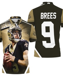 Drew Brees 9 New Orlean Saints Polo Shirt