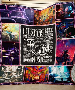 Drummer Quilt Bedding Set Bedroom Decor for Family
