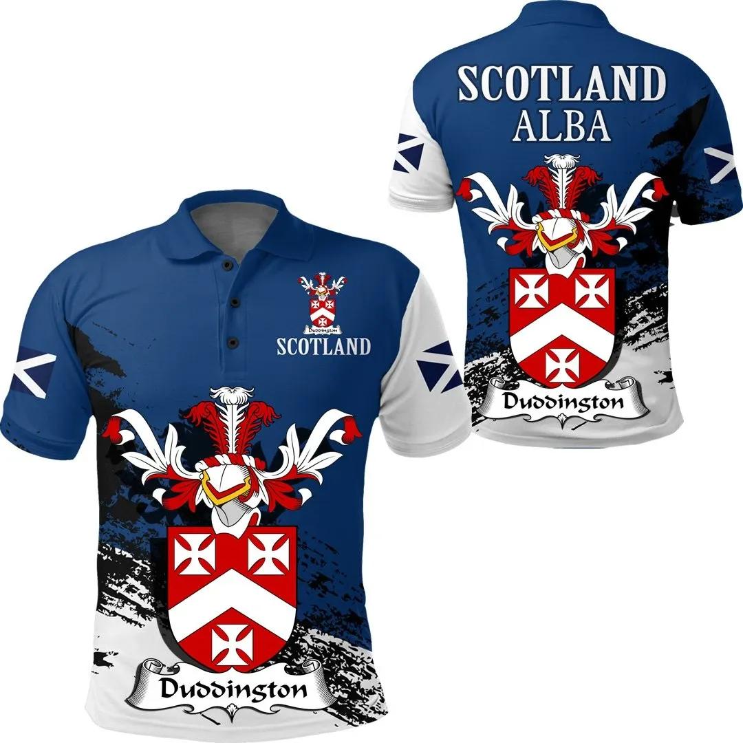 Duddington Scottish Family Crest Scotland Special Polo Shirt - Golf Shirt
