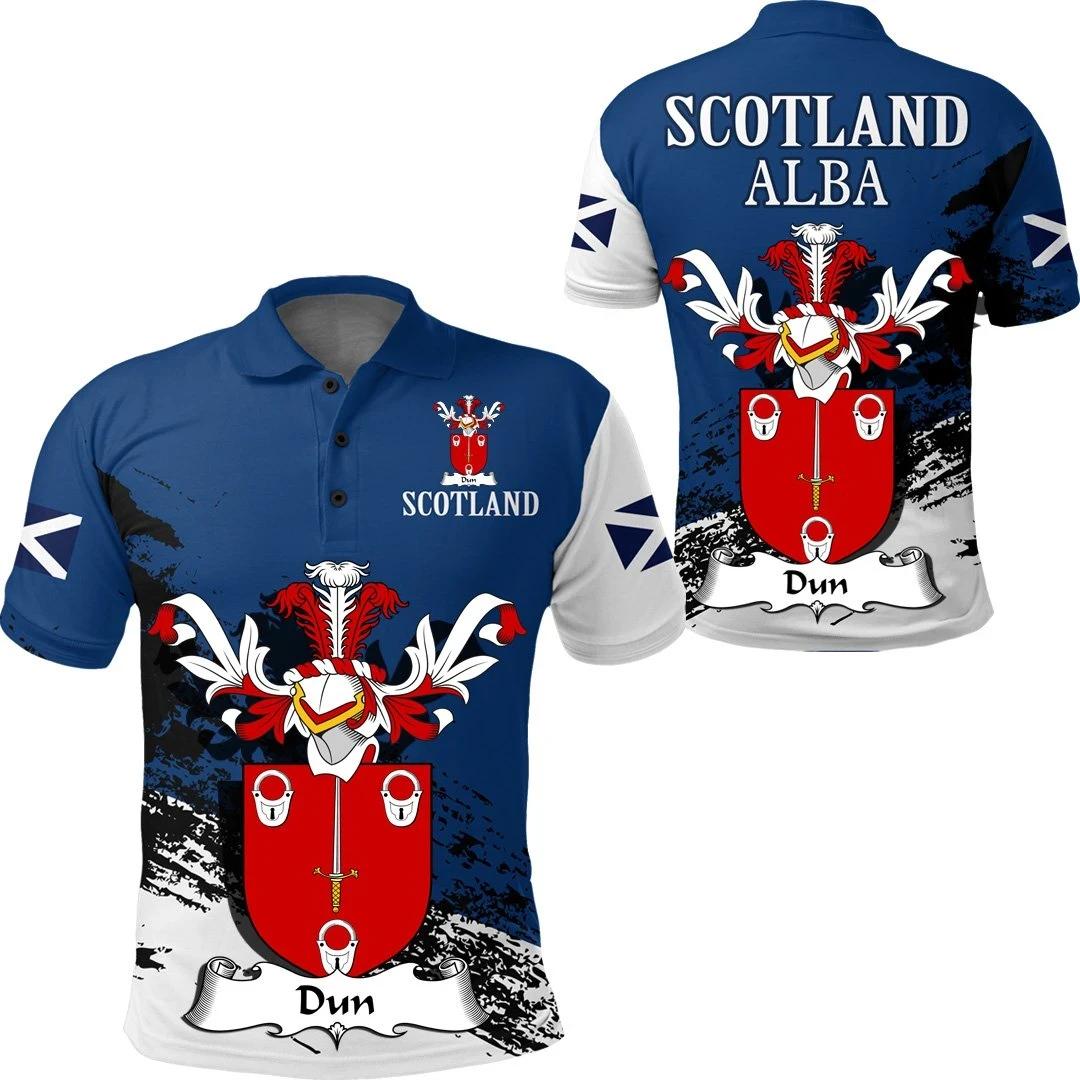 Dun Scottish Family Crest Scotland Special Polo Shirt - Golf Shirt