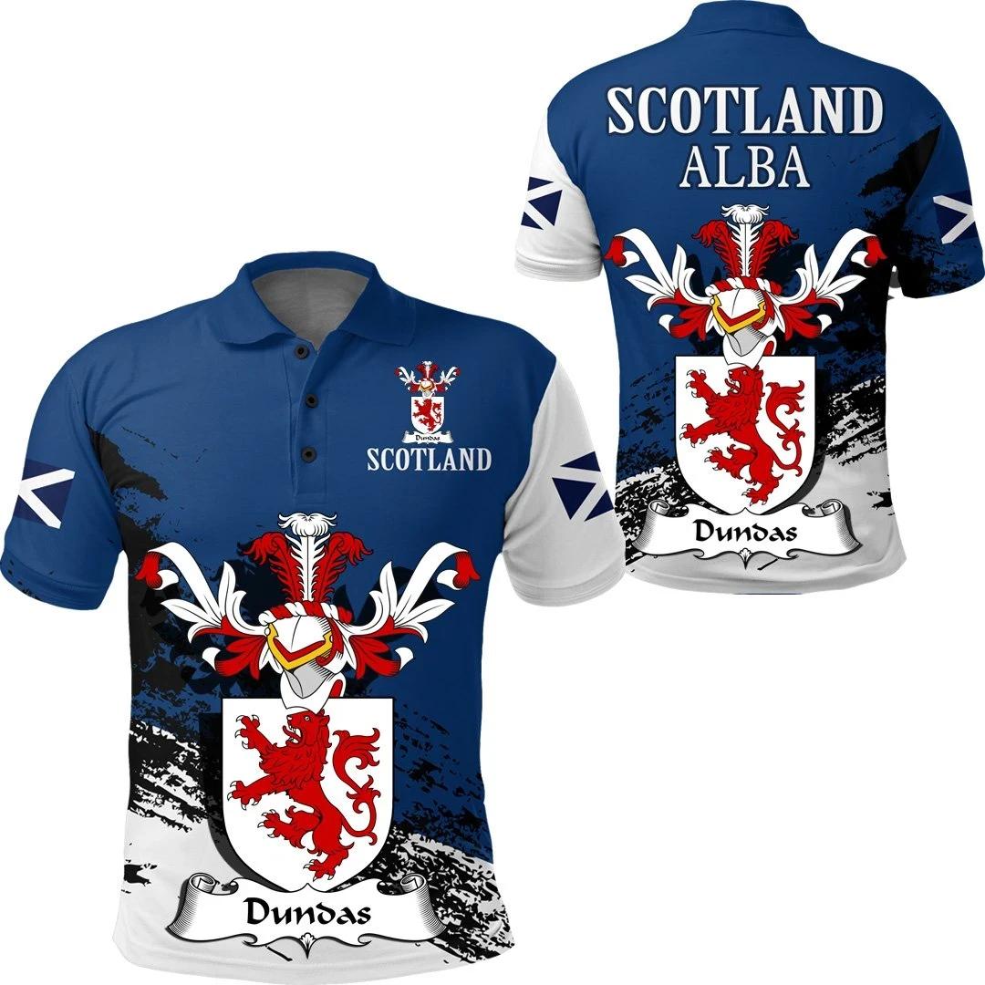 Dundas Scottish Family Crest Scotland Special Polo Shirt - Golf Shirt