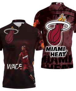Dwyane Wade 3 Miami Heat Running Legend Player For Fan Polo Shirt