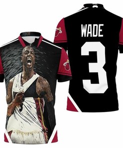 Dwyane Wade 3 Miami Heat Strong Warrior Legend Player For Fan Polo Shirt