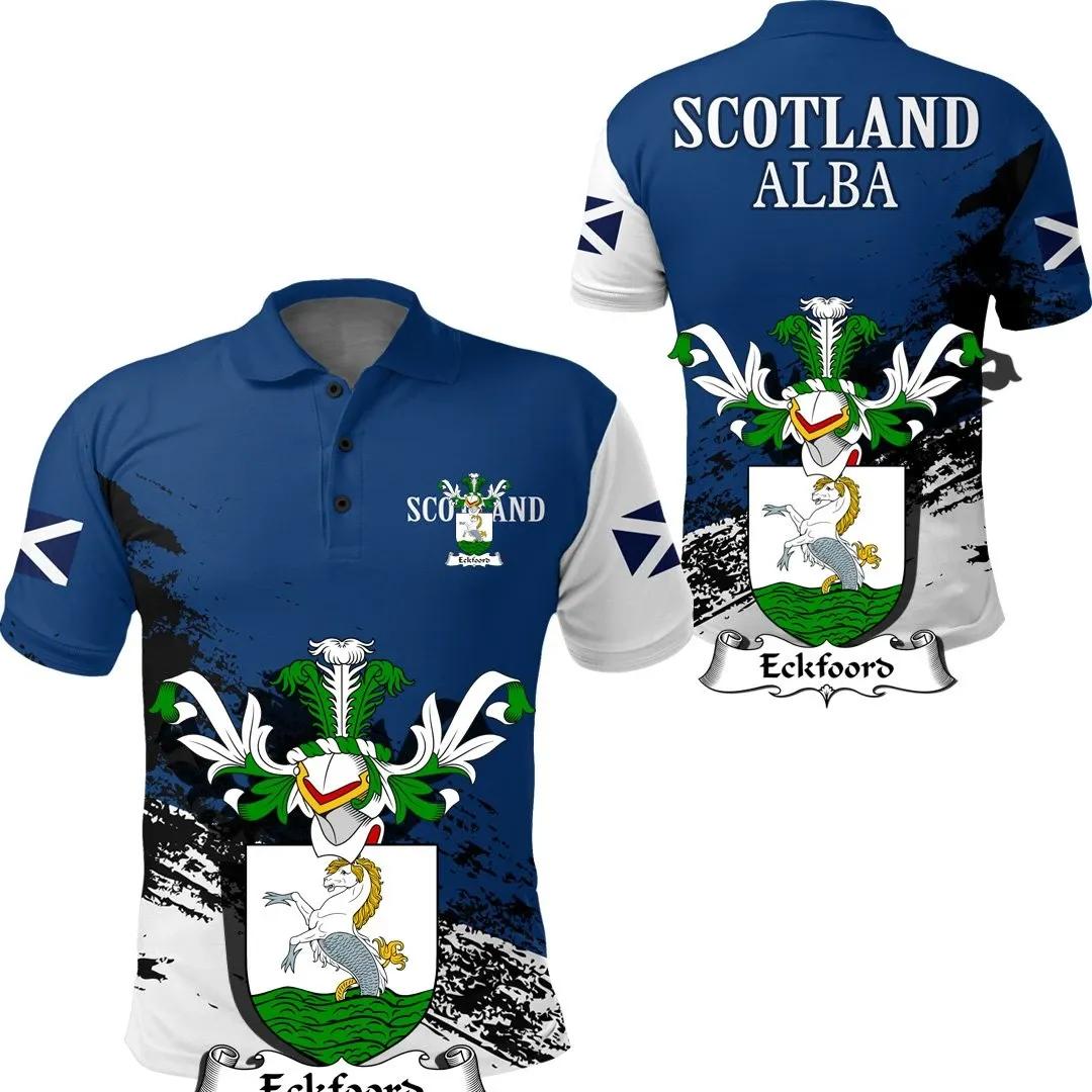 Eckfoord Scottish Family Crest Scotland Special Polo Shirt - Golf Shirt