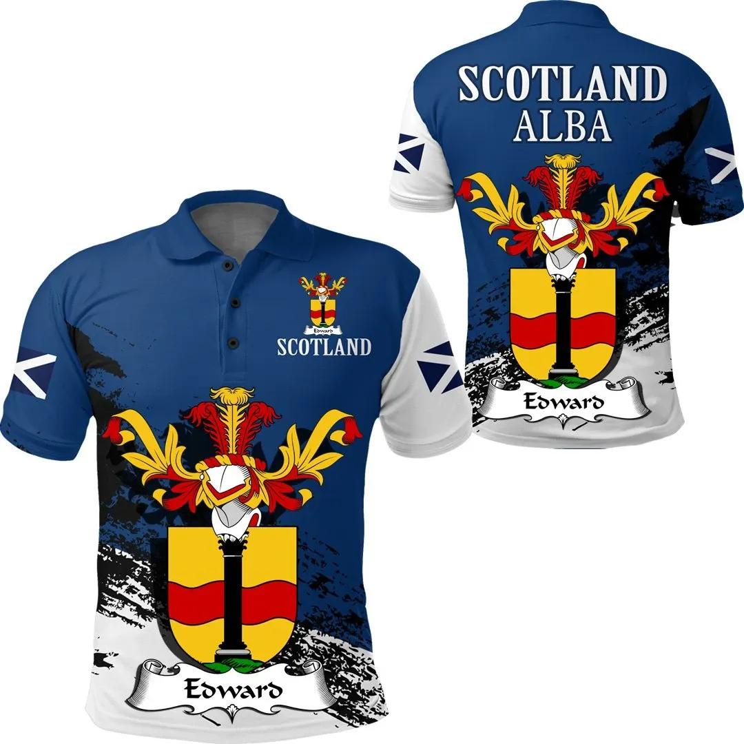 Edward Scottish Family Crest Scotland Special Polo Shirt - Golf Shirt